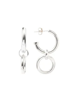 Small Silver Eternity Earrings