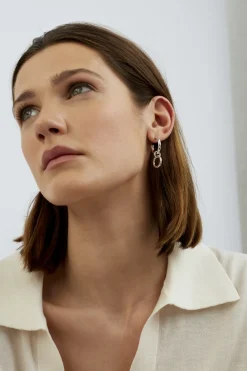 Small Silver Eternity Earrings