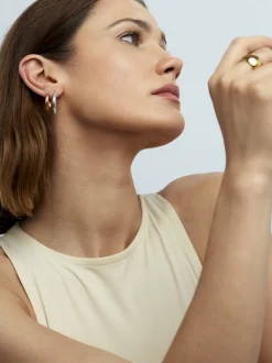 Small Silver Hoop Earrings