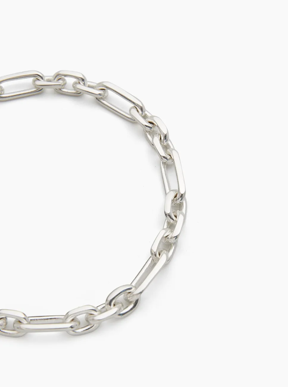 Small Silver Plated Watch Chain Necklace
