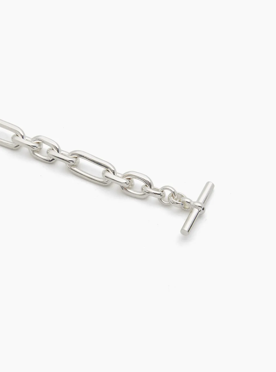 Small Silver Plated Watch Chain Necklace