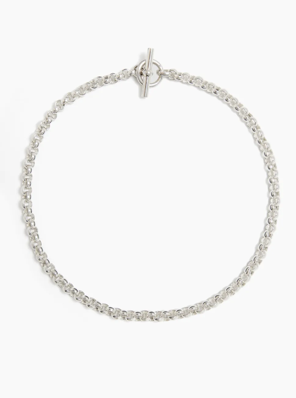 Small Silver Rolo Link Necklace