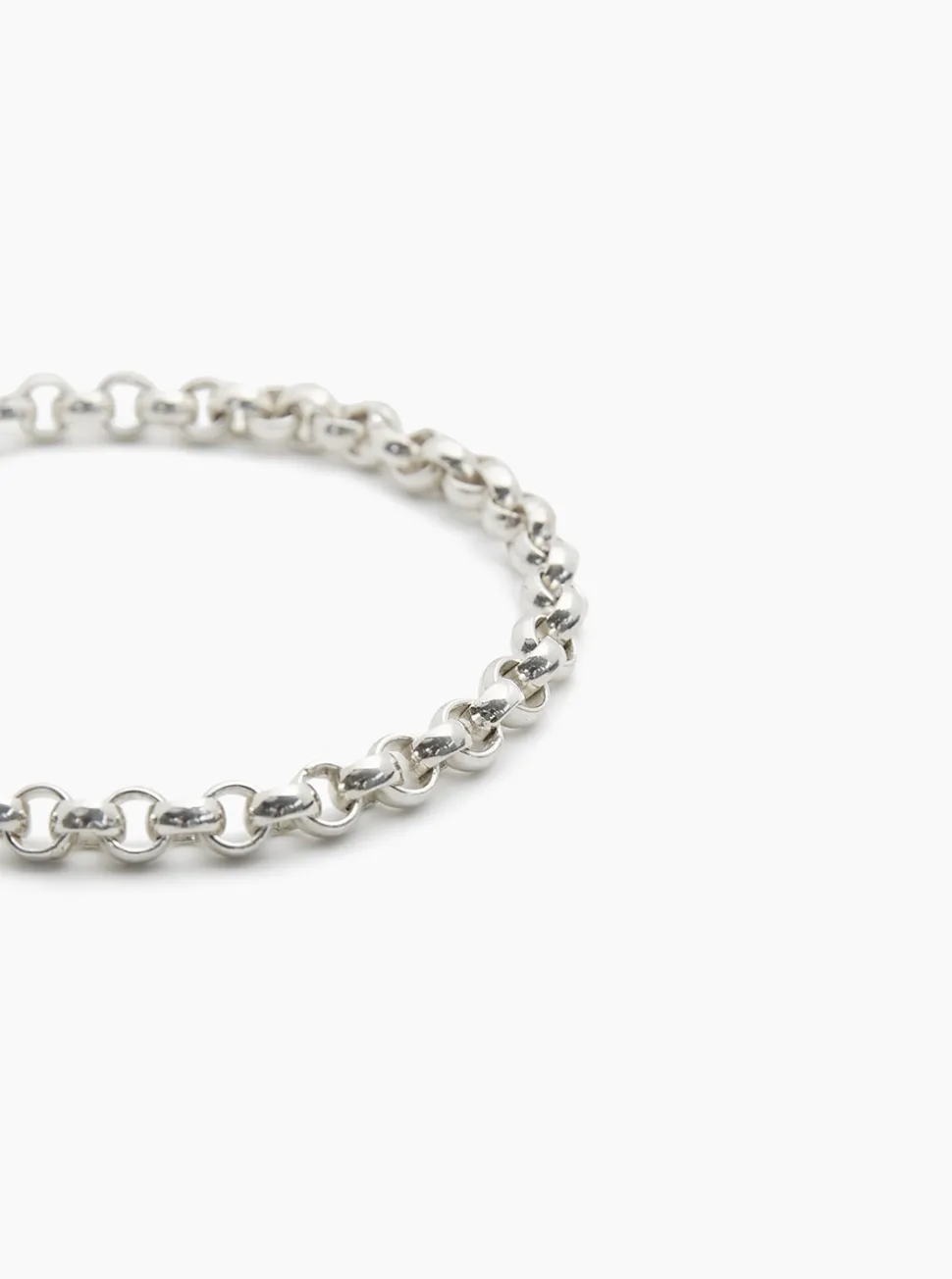 Small Silver Rolo Link Necklace