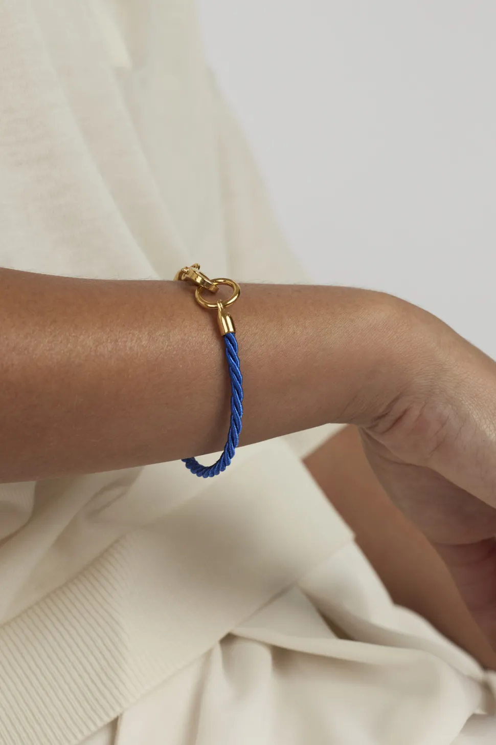 Tilly Sveaas Royal Blue Gold Friendship Bracelet