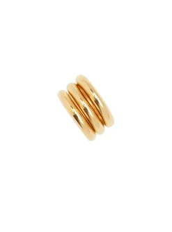 Triple Gold Slice Ring